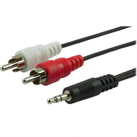 Adaptador Audio Plug (3.5mm) a 2 RCA - 1.8 m